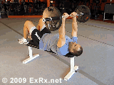 Barbell Lying Triceps Extensions